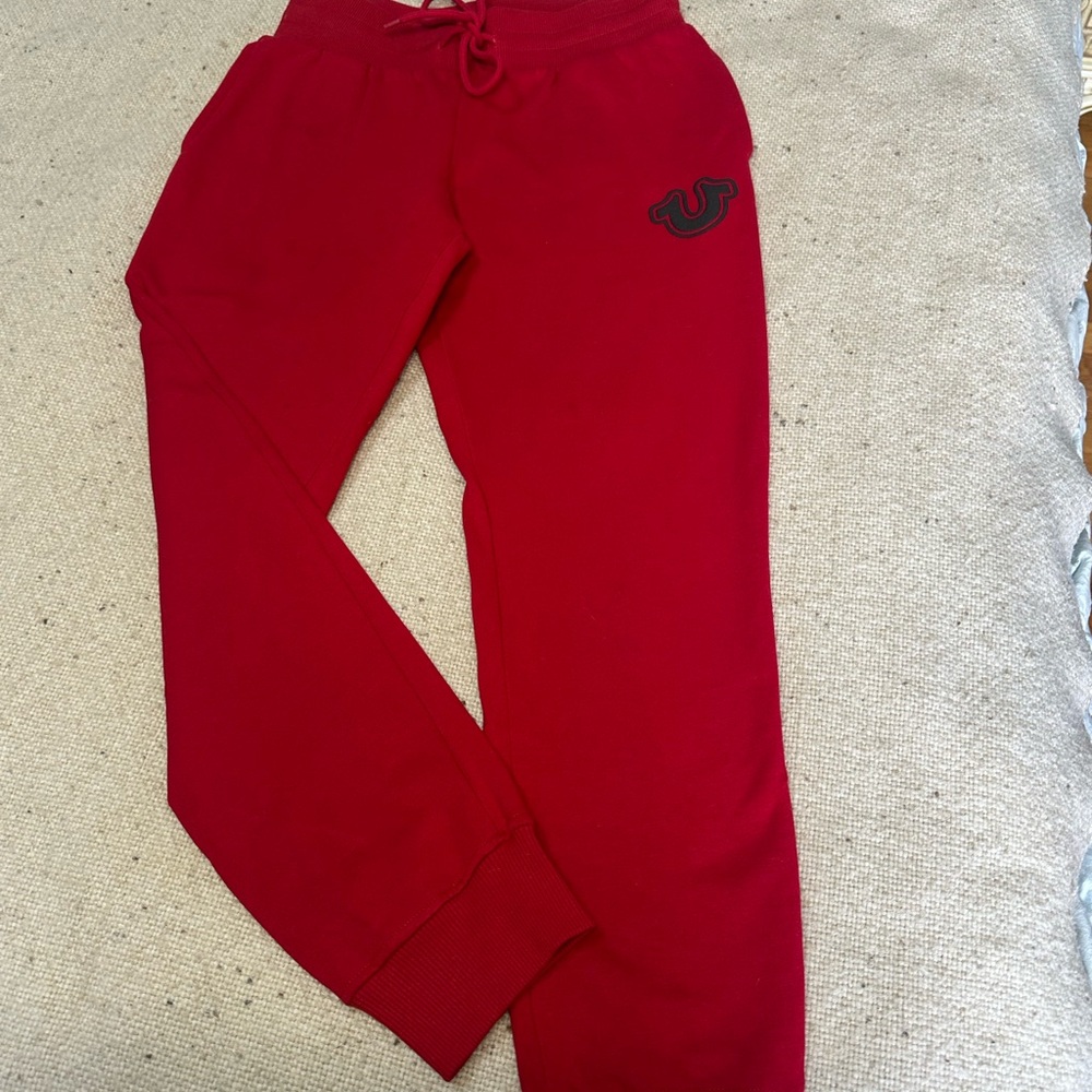 Red women's Jogger Pants